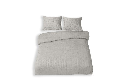 Pościel Satyna Gofrowana 160x200 Szary