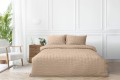 Pościel Satyna Gofrowana 220x200 Jasny Beż