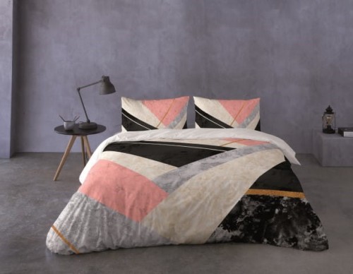 Pościel z Perkalu 160x200 Satyna Prestige Geometria 03