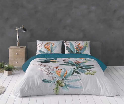 Pościel z Perkalu 160x200 Satyna Prestige Oliwki 37