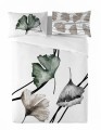 Pościel z Perkalu 160x200 Satyna Prestige Liście Miłorzębu 49