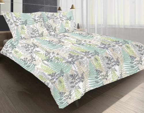 Pościel Satynowa 160x200 Exclusive Paprotki