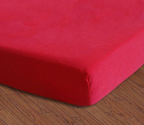 Prześcieradło Frotte z gumką 200x220 Czerwień