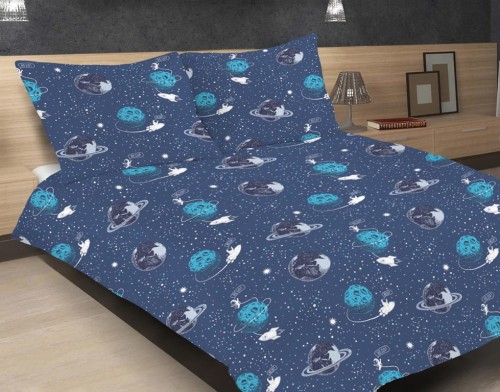 Pościel Satynowa 200x220 Exclusive Astronauta