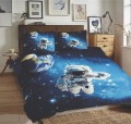 Pościel Bawełniana 200x220 Universal Astronauta Matex
