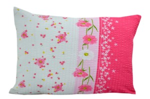 Poszewka z kory 50x70 różowa niezapominajka