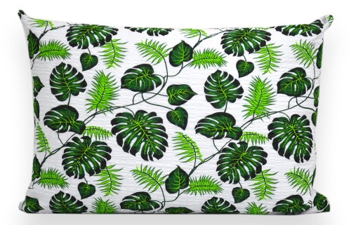 Poszewka z kory 50x70 Monstera Zielona
