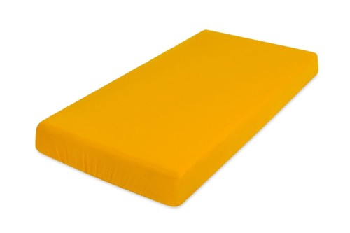 Prześcieradło Muślinowe z gumką 160x200 + 25 cm Pomarańczowe