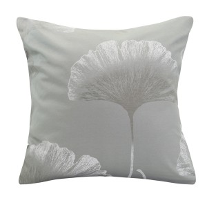 Poszewka jersey 40x40 exclusive Szara w liście