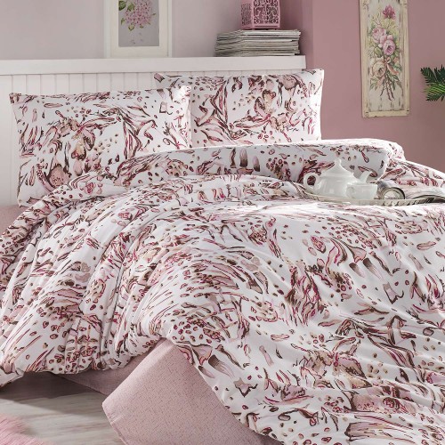 Pościel Bawełniana 200x220 Tavra Pink Cottonlove Exclusive