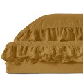 Pościel bawełniana ECRU OLIVE 220x200 Stonewashed