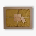 Pościel bawełniana ECRU OLIVE 220x200 Stonewashed
