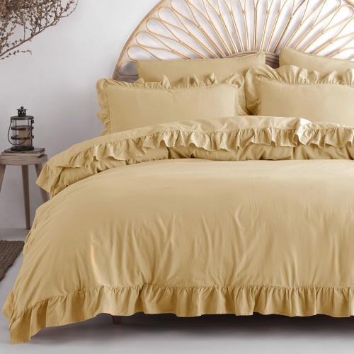 Pościel bawełniana SOYBEAN 220x200 Stonewashed