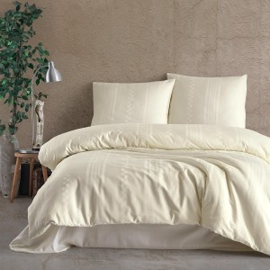 Pościel satyna bawełniana 160x200 Exclusive Capital Ecru