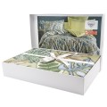 Pościel satyna bawełniana 220x200 Luxury Premium GRETA GREEN