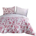 Pościel satyna bawełniana 220x200 Luxury ROSE BLANC