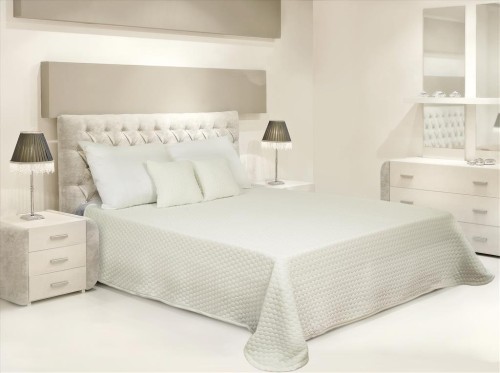 Narzuta na łóżko 170x220 CARMEN Ecru