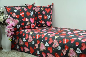 Pościel z kory 140x200 Serca