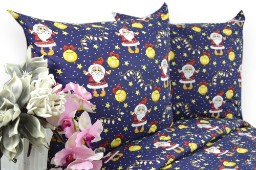 Pościel Bawełniana 140x200 mikołajki