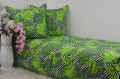 Pościel Bawełniana 160x200 Monstera Zieleń
