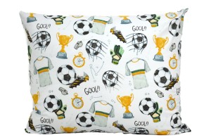 Poszewka bawełniana rozmiar 50x60 Piłkarska