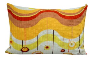 Poszewka z kory rozmiar 40x60 żółte lizaki 0918