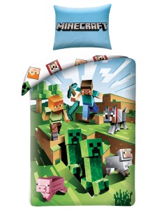 Pościel Bawełniana 160x200 Minecraft Creative