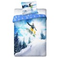 Pościel Bawełniana 160x200 Snowboard