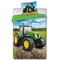Pościel Bawełniana 160x200 Traktor zielony