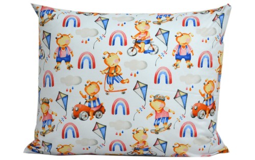 Poszewka bawełniana 50x60 wesoły piesek
