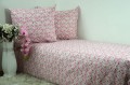 Pościel Bawełniana 140x200 różowe kwiatuszki