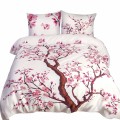 Pościel satyna bawełniana 180x200 Panel Drzewo Wiśniowe