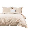 Pościel satyna bawełniana 200x220 Exclusive Cizgili Kawa