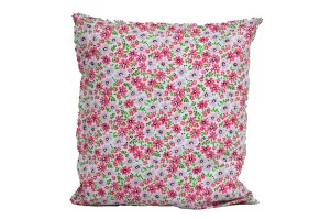 Poszewka bawełniana 40x40 różowe kwiatuszki 3437