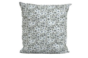 Poszewka bawełniana 40x40 szare kwiatuszki 3438