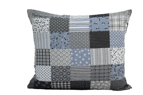 Poszewka z kory 50x60 Patchwork szary 3177