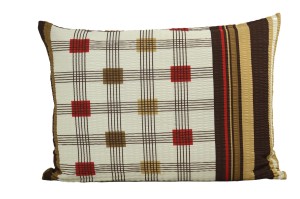 Poszewka z kory 50x70 kratka ecru-beż 3450-B