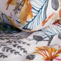 Pościel Bawełniana 140x200 Cottonlove Pomarańczowe Kwiaty Sielanka