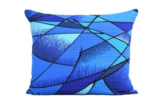 Poszewka z kory 50x60 romby niebieskie
