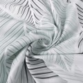 Pościel Satynowa 160x200 EXCLUSIVE Szare liście