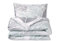 Pościel Satynowa 160x200 EXCLUSIVE Szare liście