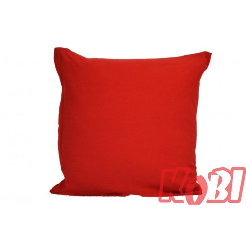 Poszewka jersey 40x40 kolor czerwony