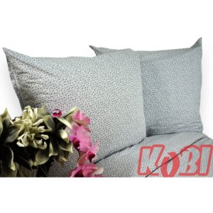 Pościel Bawełniana 160x200 Szare Maczki