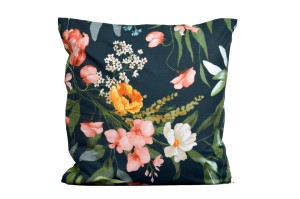 Poszewka bawełniana 40x40 Kwiaty zielone tło 3512