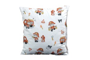Poszewka bawełniana 40x40 Miś Strażak D71