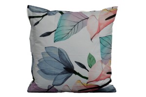 Poszewka bawełniana 40x40 Tęczowe kwiaty 3513