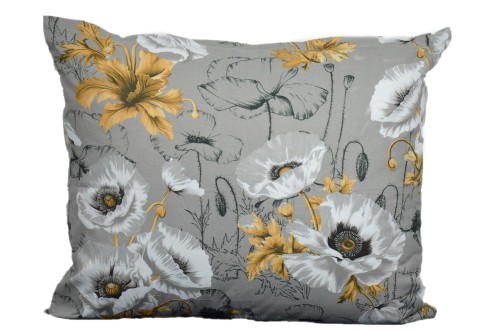 Poszewka bawełniana 50x60 Białe maki 3488