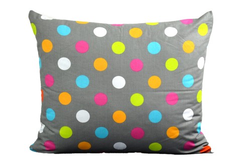 Poszewka bawełniana 50x60 kolorowe kropy 3496