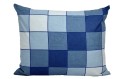 Poszewka bawełniana 50x60 niebieskie piramidy 3046
