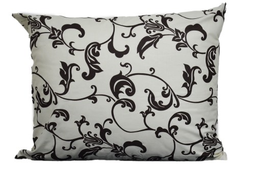 Poszewka bawełniana 50x60 Zakazany kwiat tło ecru 1599